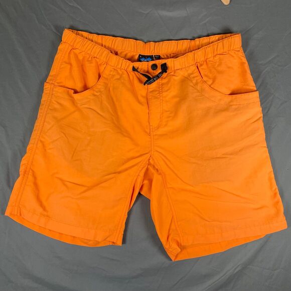 Kavu Other - Kavu Belted Shorts Men’s Large Orange Cargo Utility Hiking Activewear Nylon